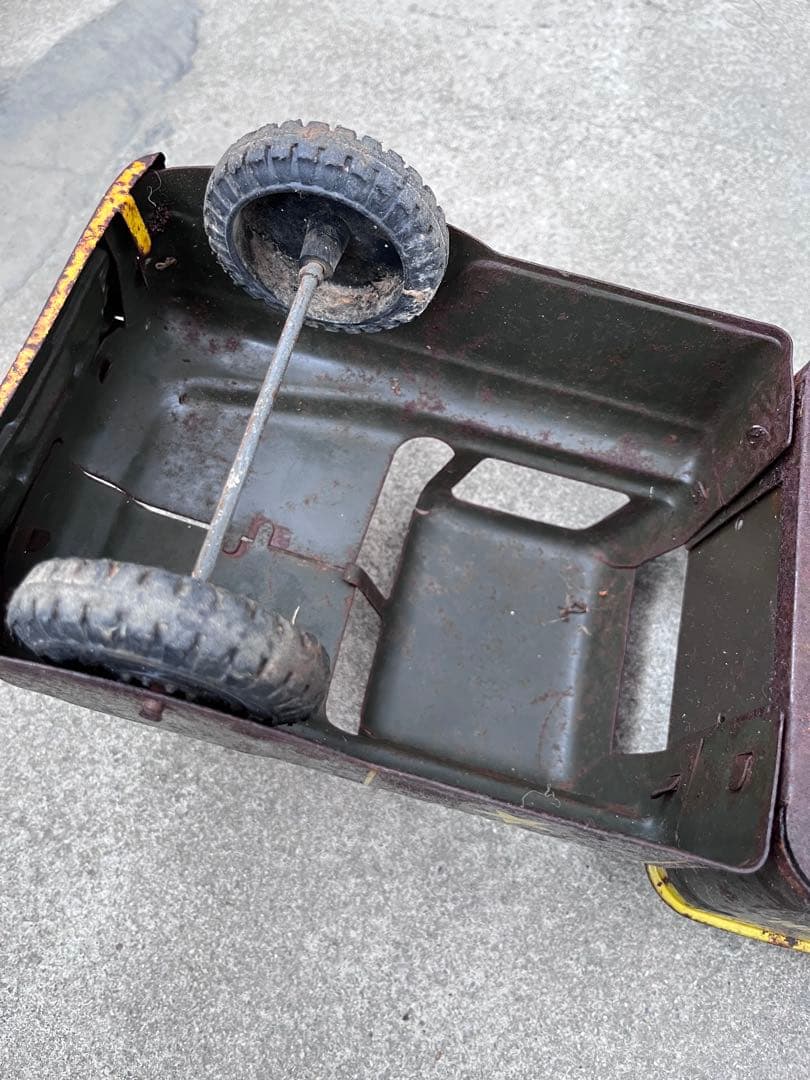 【antique】40's 50'sミリタリー トイトラック TOY ブリキ