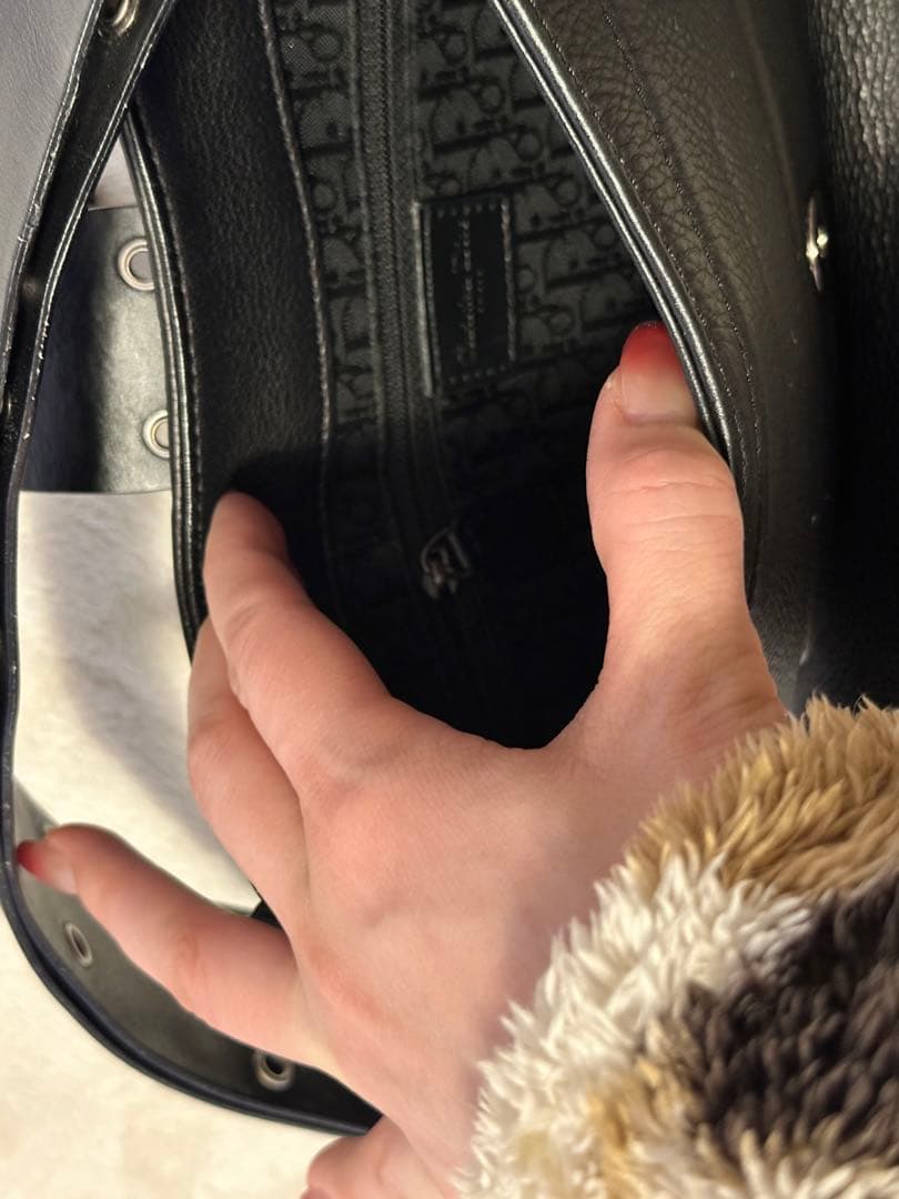 (*)様 Dior ブラック ショルダーバッグ