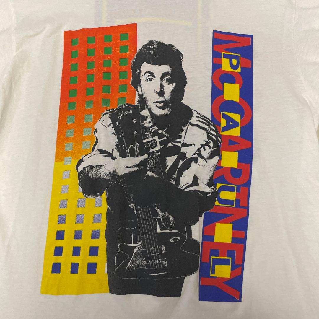 90s ポールマッカートニー 白 Tシャツ XL - メルカリ