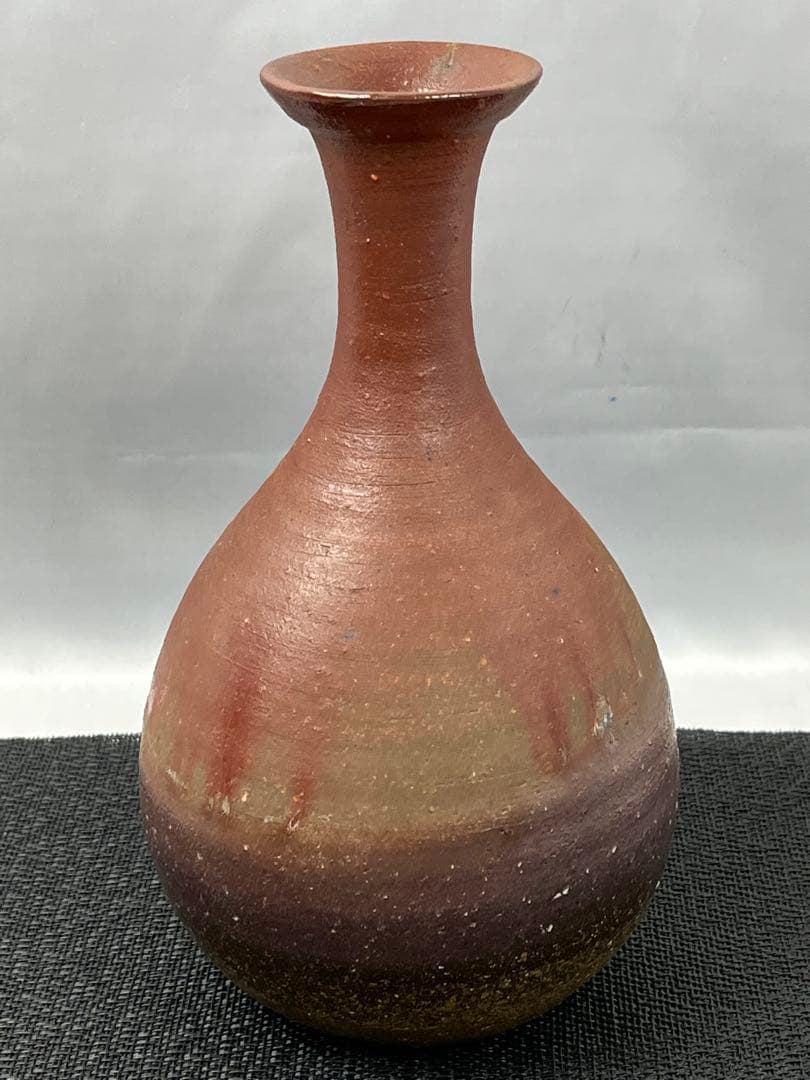 備前焼 花入 花瓶 一輪挿し 陶印あり 共箱 1180