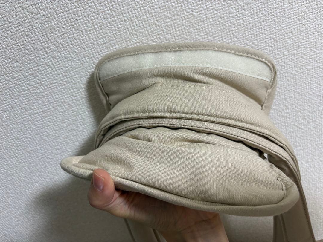 ほぼ未使用】ba&ttang ベージュ キャリーバッグ M カーベルト付き