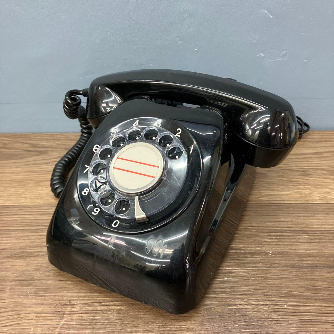4F 昭和レトロ 黒電話 600-A2 日本電信電話株式会社 ダイヤル式 - メルカリ