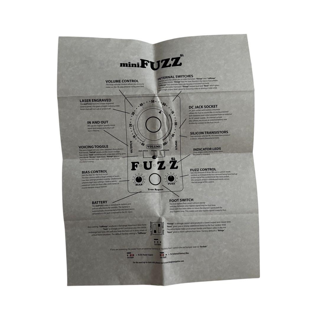 ギター King Tone Guitar miniFUZZ Si