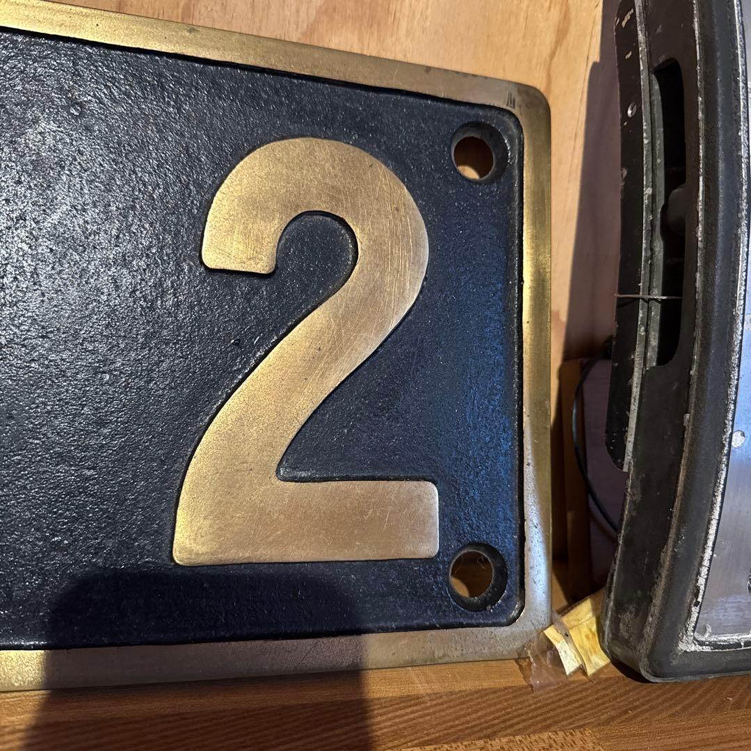 専用 当時物　国鉄蒸気機関車ナンバープレートC62 2