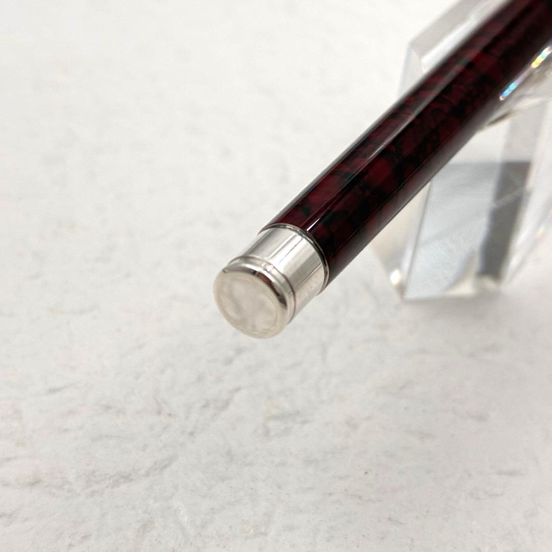 モンブラン Mont Blanc 万年筆 ノブレス レッド マーブル 18K M