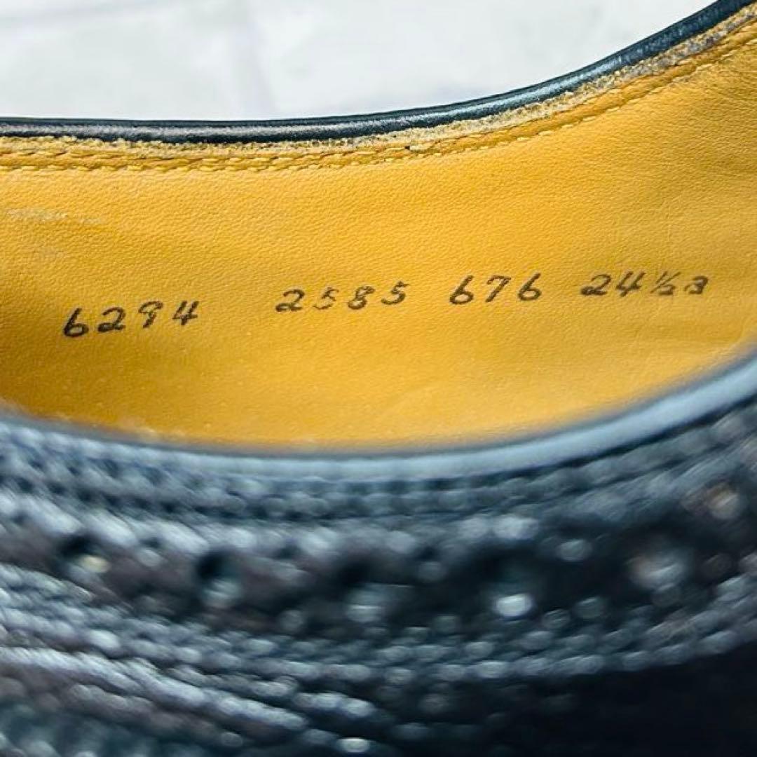 未使用級 REGALリーガル 2585 ウィングチップ シボ革 24.5cm