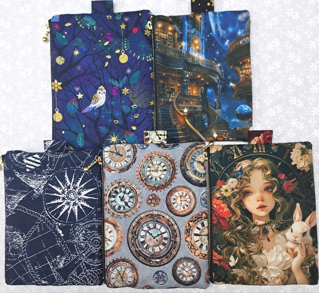 ayumi④ブックカバー、ポーチ