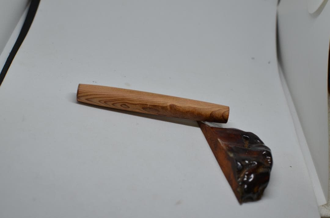 【ベル＝僕】完成いたしました。木軸　手作り　三神シャープ1100