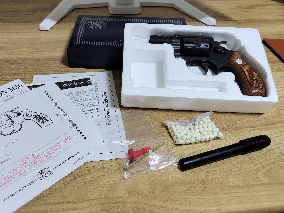 タナカ S&W M36 チーフスペシャル 2inch ブラックHW Ver.2