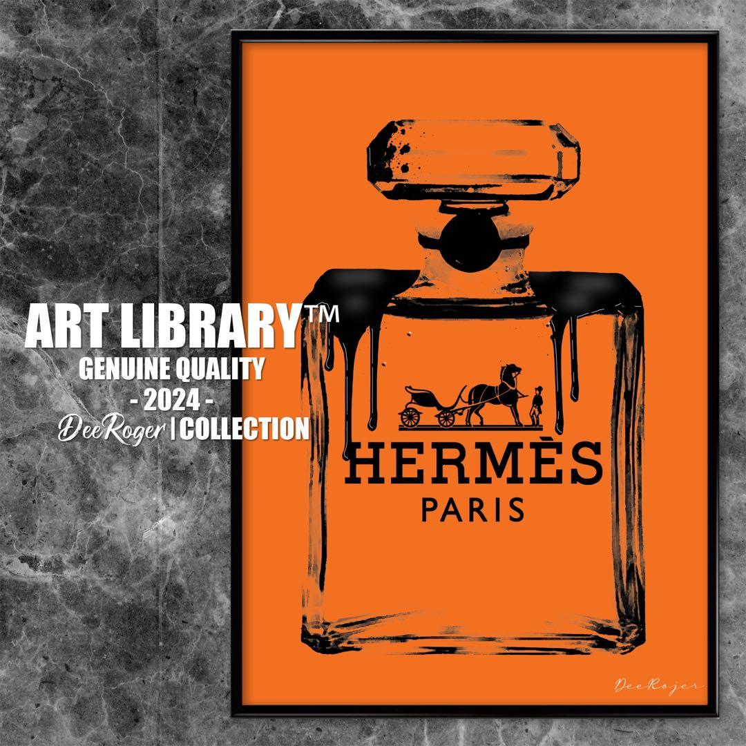 HERMES 香水 イラスト オマージュアートポスター A4 - メルカリ