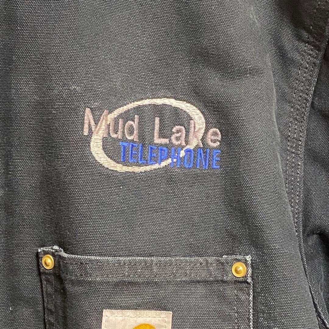 超希少】カーハートダックジャケット企業刺繍ロゴ入りデトロイトジャケット