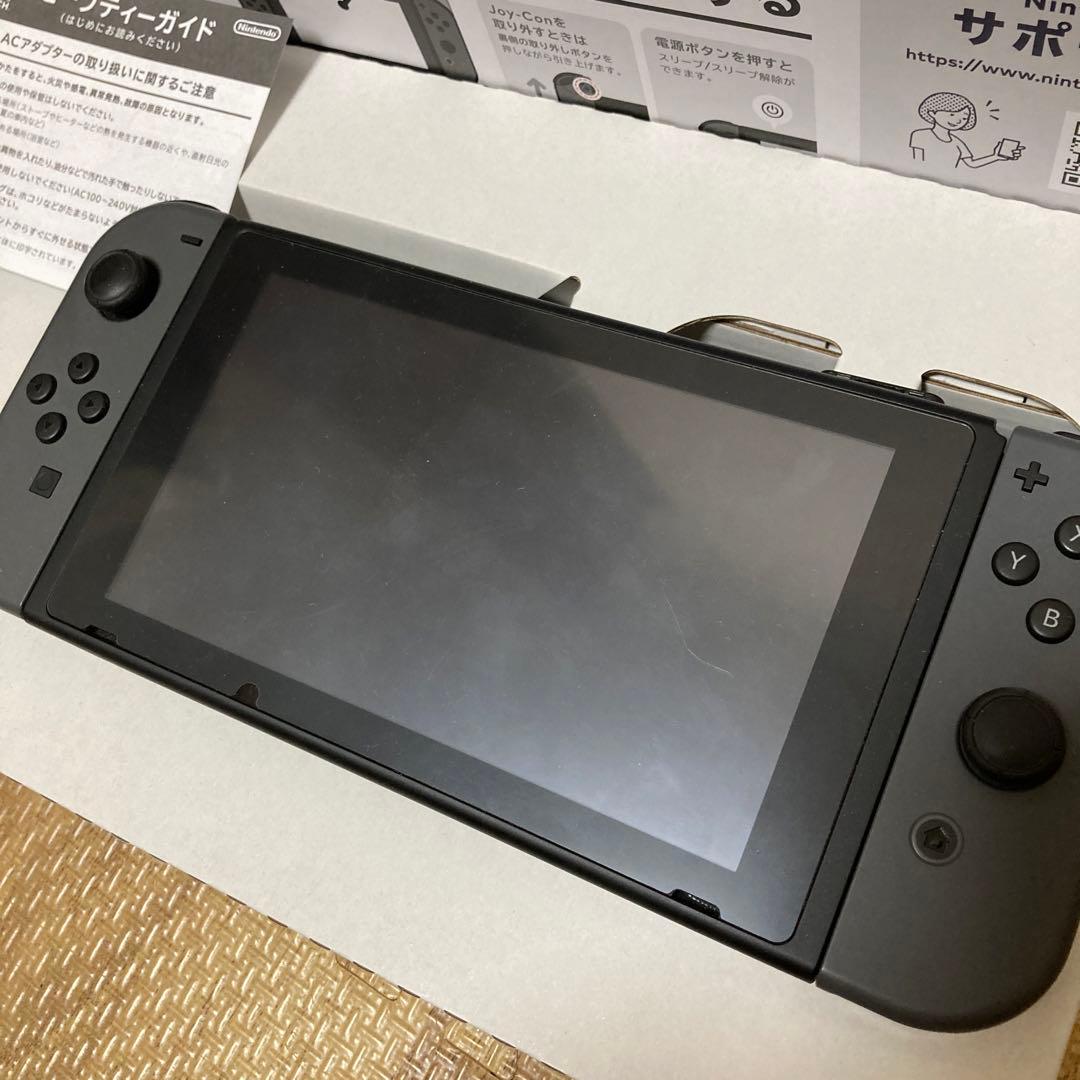 【極美品】Nintendo Switch 本体　グレー バッテリー強化版