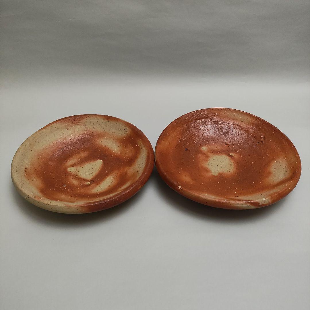 金重有邦 備前焼火襷皿 伊部 金重素山 金重陶陽