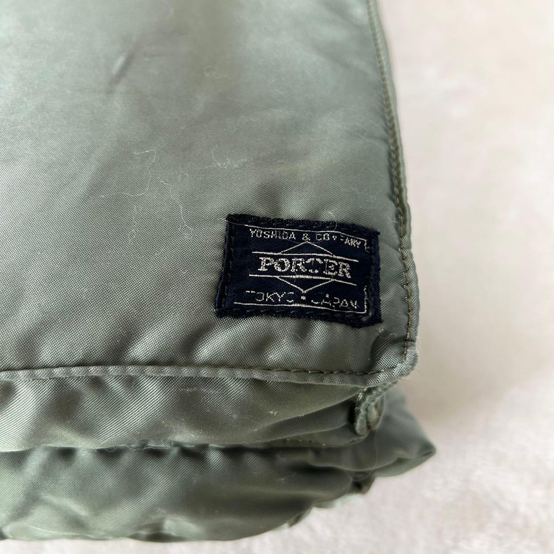 ✨レア色✨ポーター タンカー セージグリーン ヘルメットバッグ ハンドバッグ