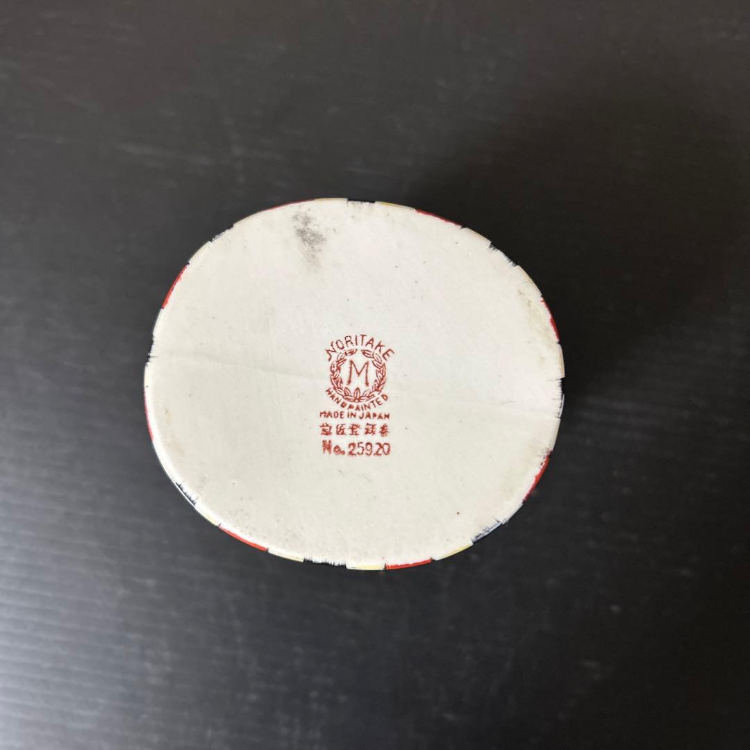 オールドノリタケ　パウダーボックス 蓋物・ケース　ピエロ