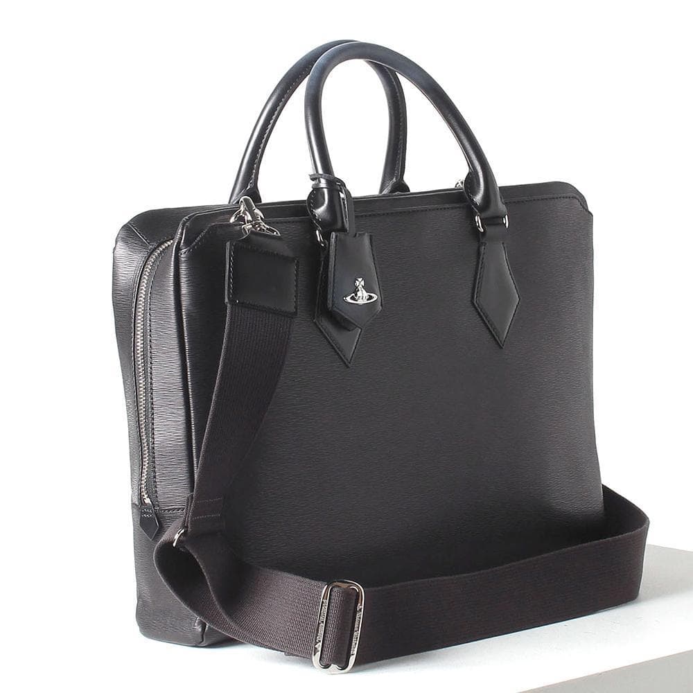 定価6.1万ヴィヴィアンウエストウッドADVANビジネスバッグ 黒