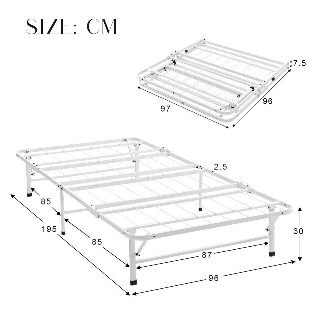 新生活応援！パイプベッド 折りたたみベッド シングル 省スペース