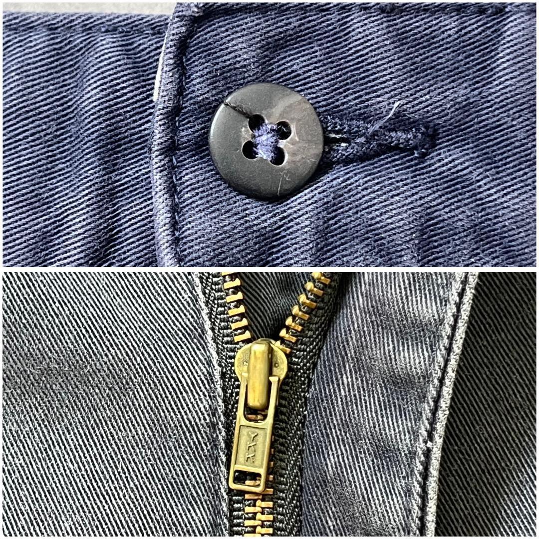 ポロラルフローレン W38 ポロチノ 90s アンドリュー 古着 紺 16612