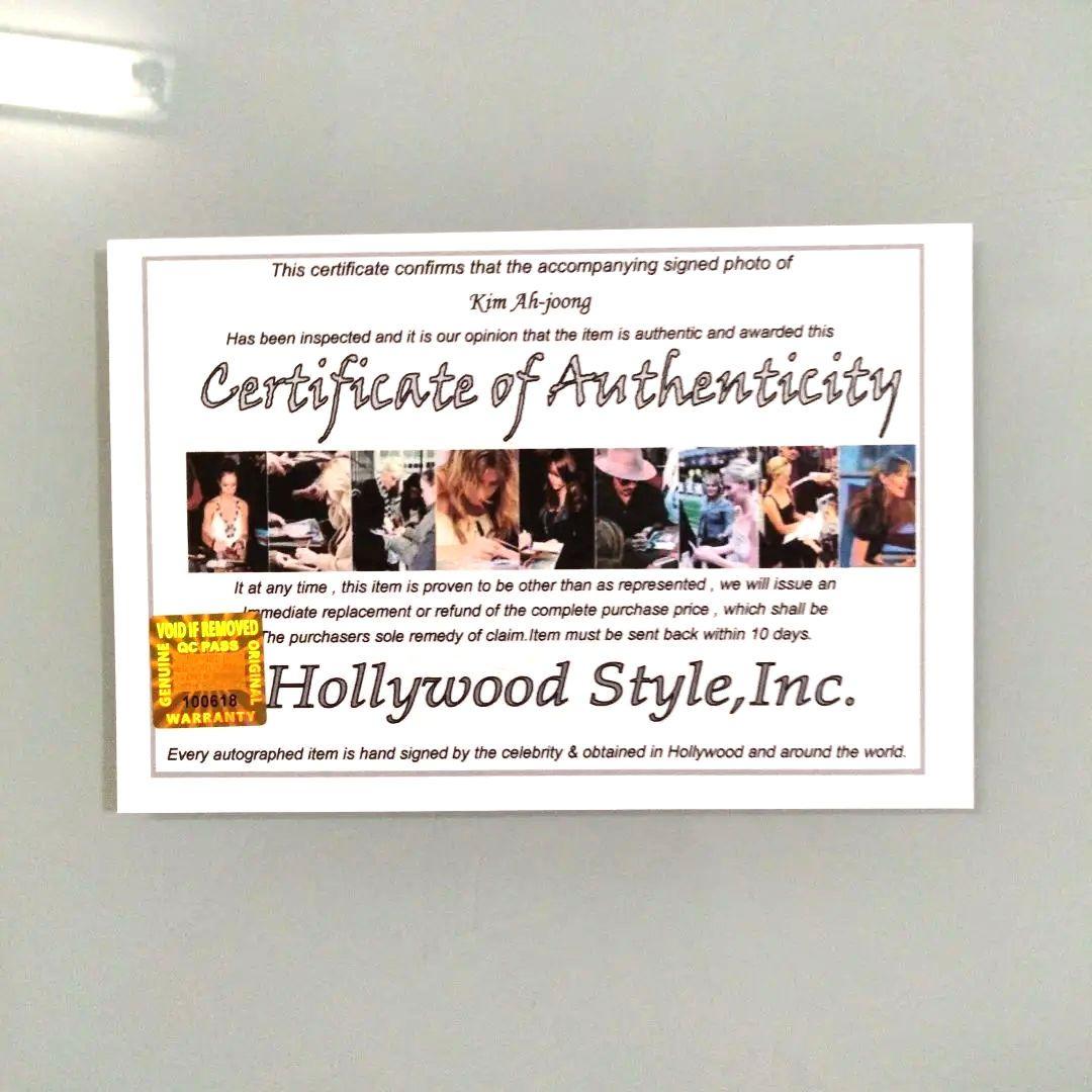 セール中…キム・アジュン直筆サイン入り超大型写真…Kim A Joong