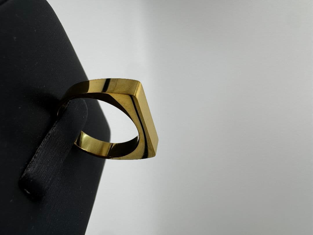 K18ゴールド シンプルリング 4.2mm3.35g 11号