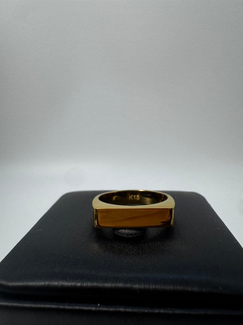 K18ゴールド シンプルリング 4.2mm3.35g 11号