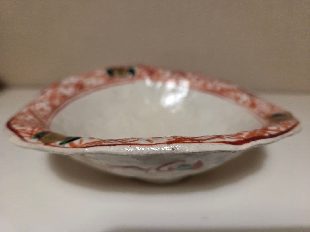 黒岩卓実 赤絵 浅鉢 変形鉢 4枚セットの通販はau PAY マーケット