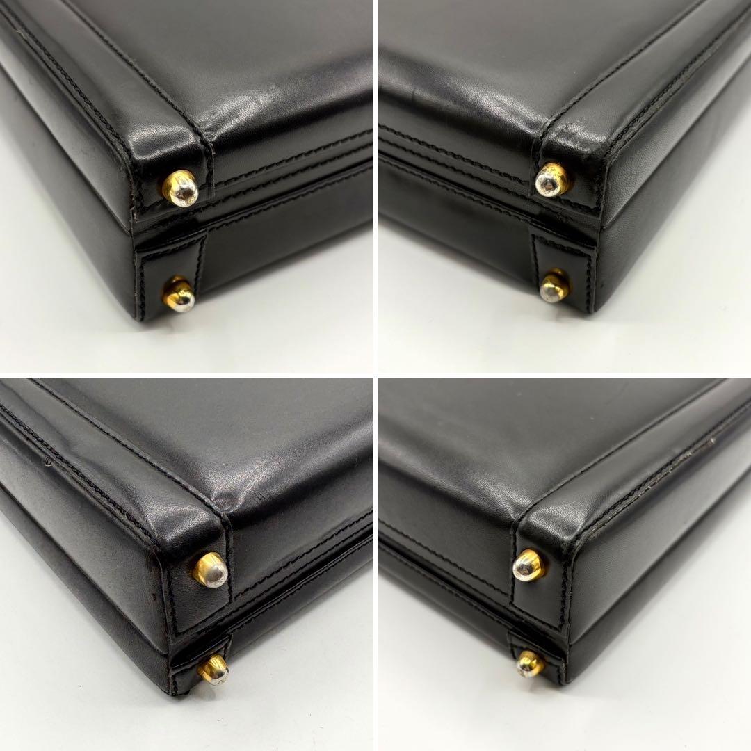 高級 オールレザー グッチ PRESTO ダイヤルロック アタッシュケース 黒