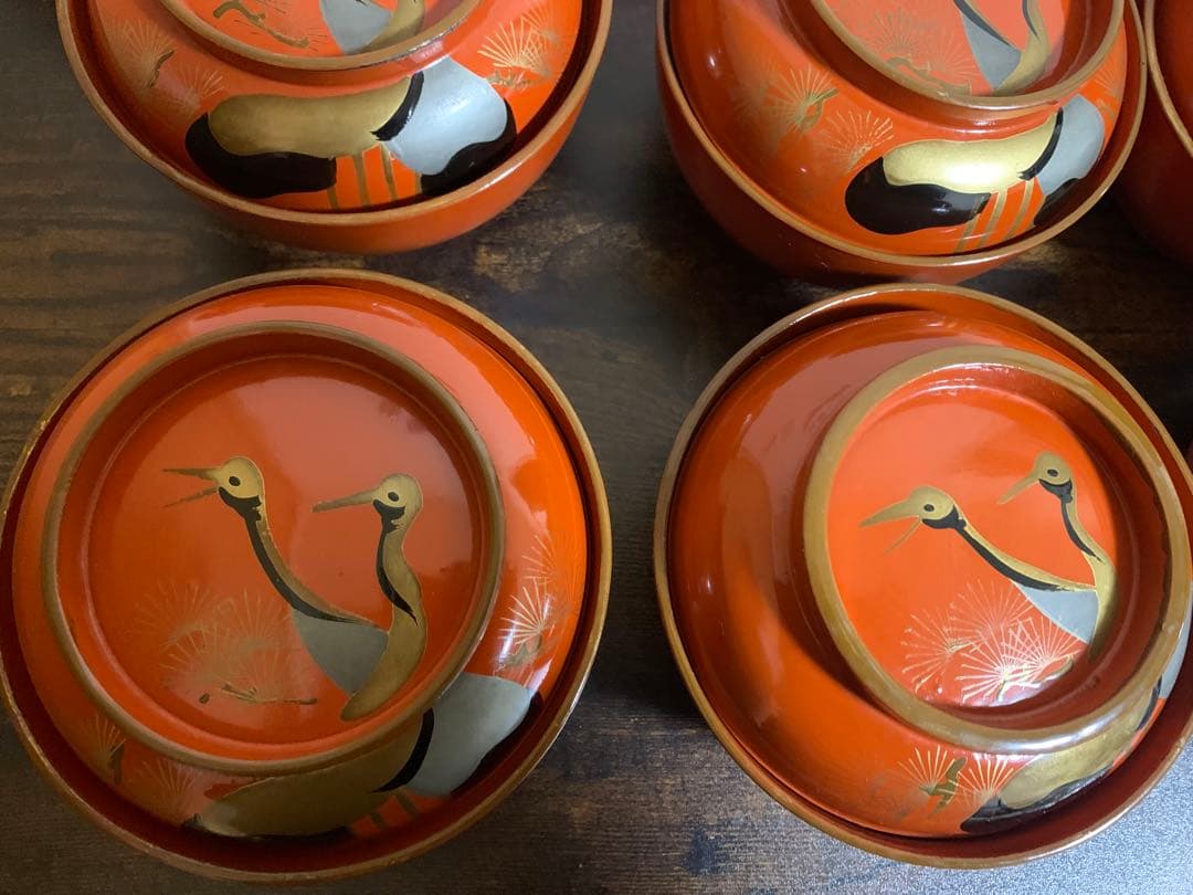 金彩蒔絵 木製漆塗吸物椀 10客 大きめ 時代物 - メルカリ