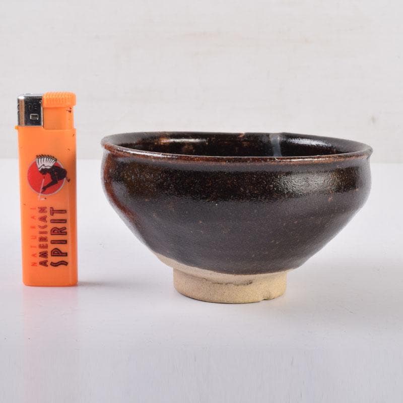 茶道具 瀬戸焼 黒茶碗 仕覆・時代箱付 V 8478 - メルカリ