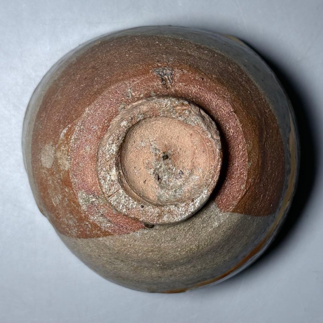 桃山〜江戸期　古唐津　無地唐津　小服茶碗　金継ぎ　発掘　古美術　蒐集家旧蔵品