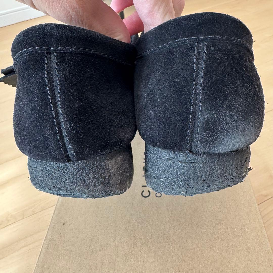 ぺ*ん様 クラークス Wallabee ワラビー（ブラックスエード）26.5