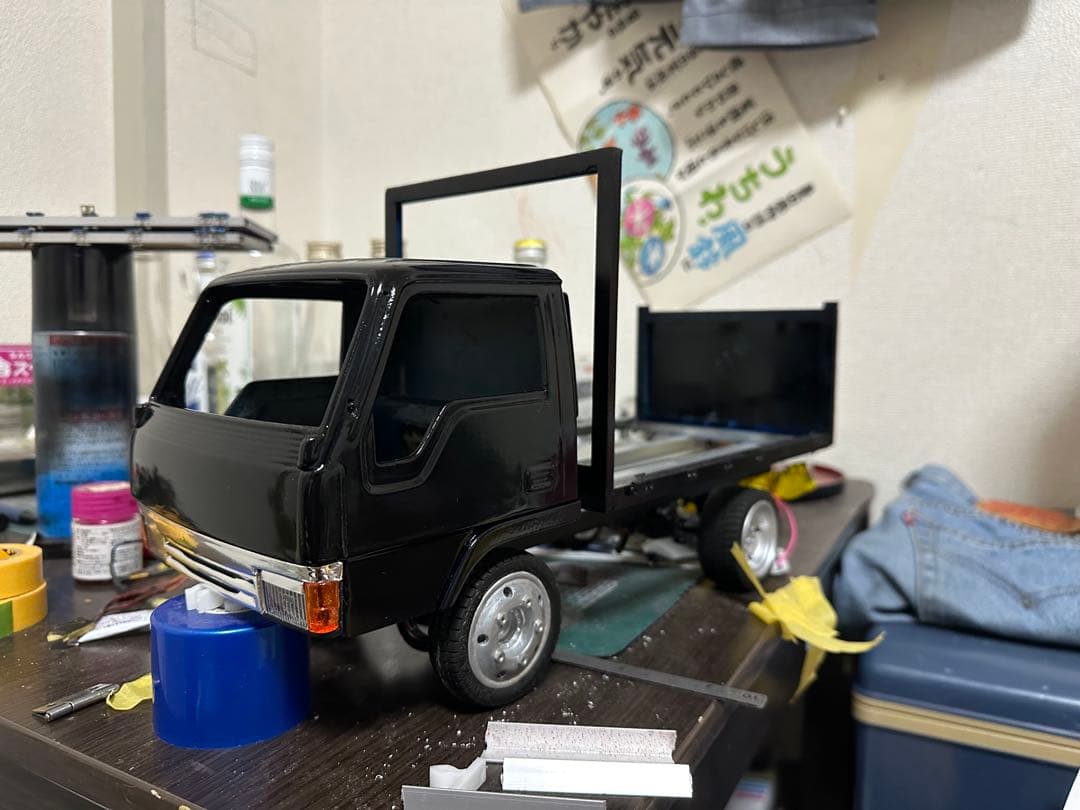 ２トン　ムネトラ　キャンター　1/14 デコトラ　制作途中　架装要望可