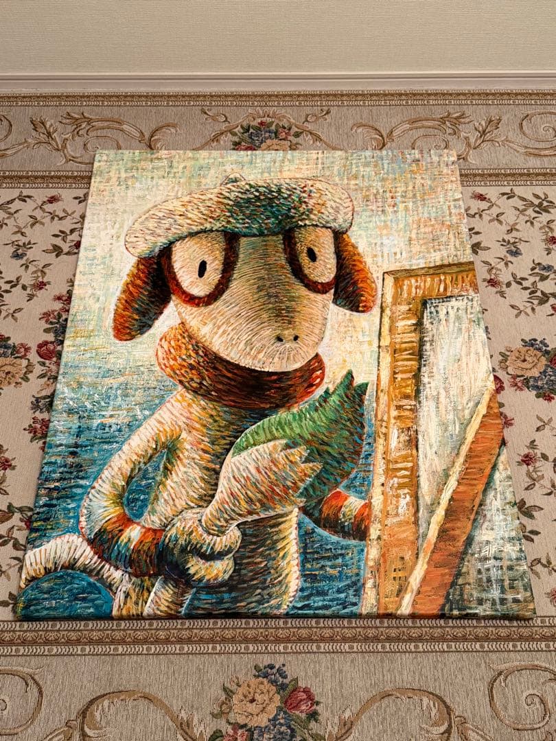 90cm × 70cm ゴッホ　ドーブル　キャンバスアート　Lサイズ　ポケカ