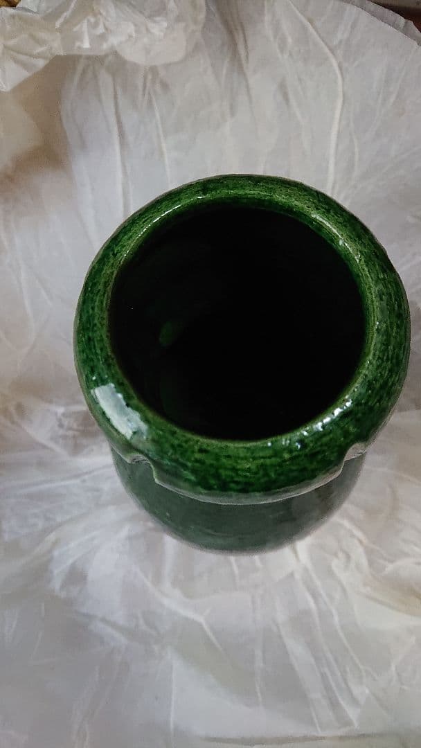 青釉 花生 吉村楽入 共箱入 楽入窯 - メルカリ