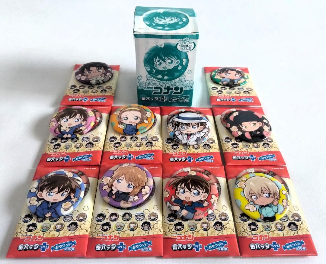 d*9様 名探偵コナン 『缶バッジ BOX3箱』『ラバーストラップ BOX1箱』