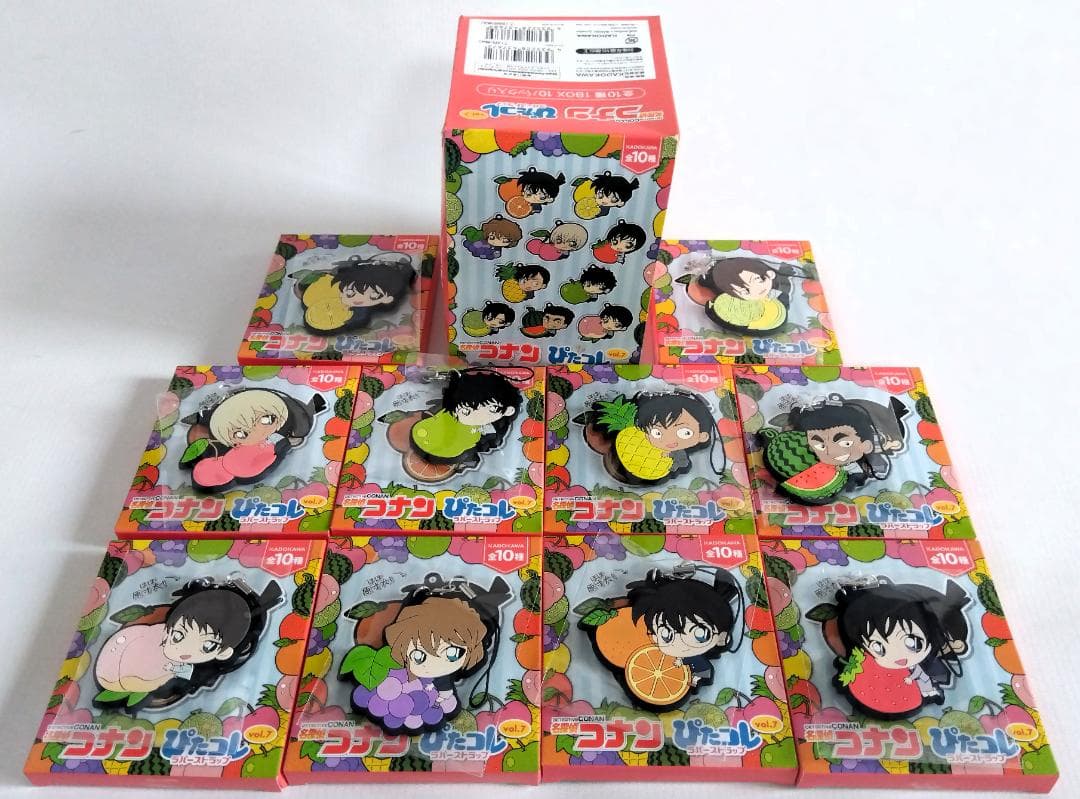 d*9様 名探偵コナン 『缶バッジ BOX3箱』『ラバーストラップ BOX1箱』