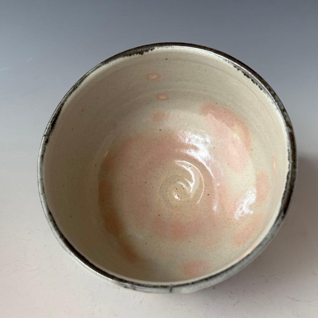 送料込【逢絢亭】茶道具 茶碗 砥部焼 刷毛目 山田白水 白水窯