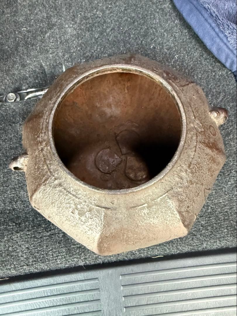 特大・極美品】高級長火鉢 一式 横幅130cm 鉄瓶/灰/五徳/火箸 完備