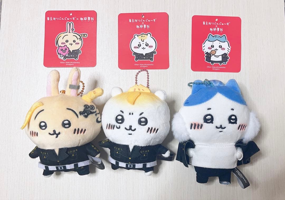 東京卍リベンジャーズ：「ちいかわ」コラボ“血威華我”ビジュアル ちい