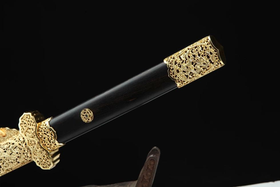 メッキ精竜唐刀 模造刀 居合刀 武士道 武具 漢剣 唐刀 龍泉剣 手鍛造打