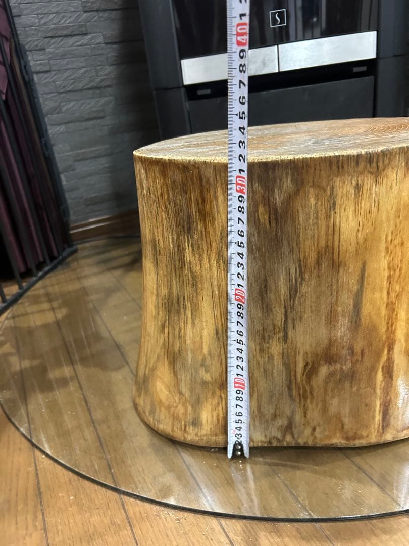 ケヤキ切り株 丸太 スツール 丸太椅子 サイドテーブル ディスプレイ台