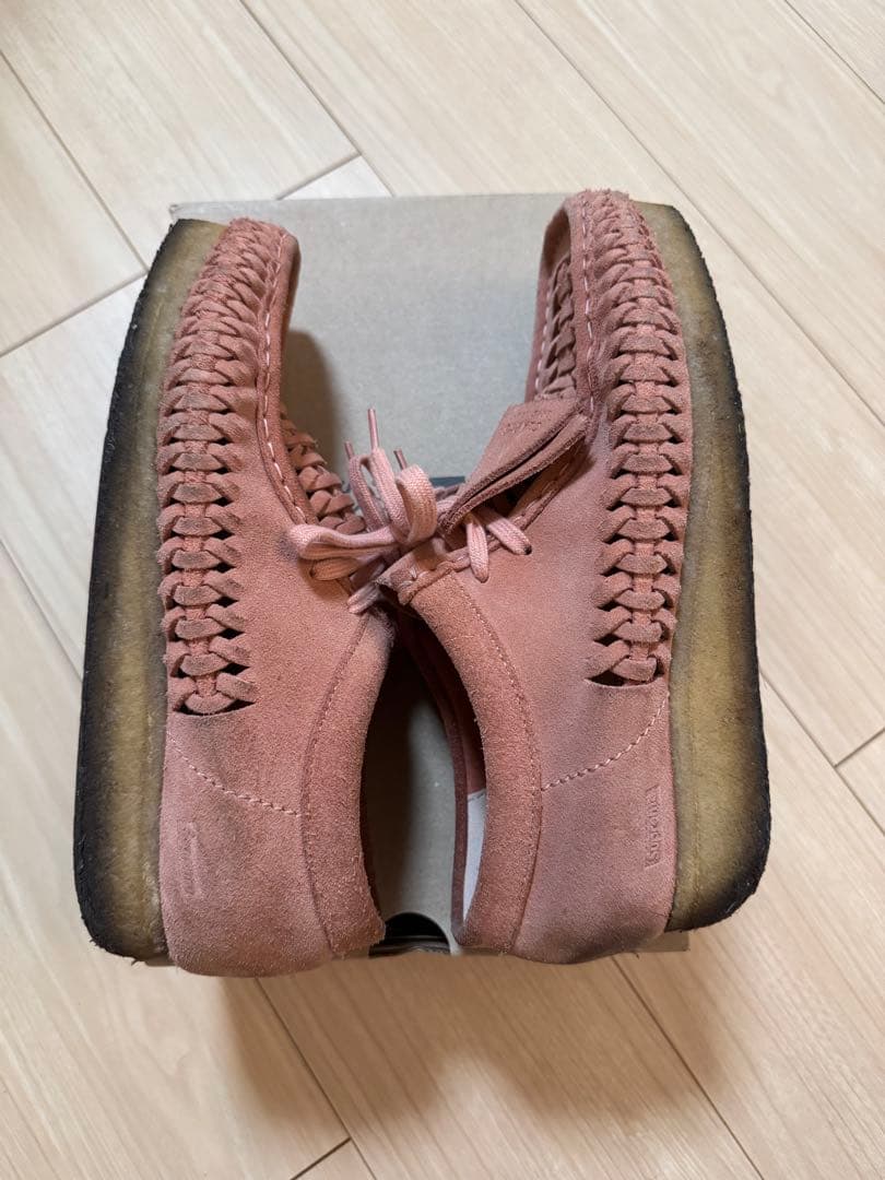 CLARKS×SUPREME WALLABEE \"PINK\" ワラビー uk7
