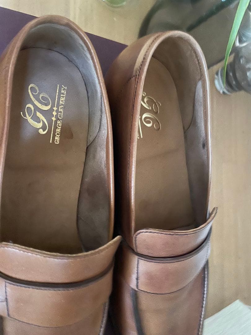 【未使用品】ジョージクレバリー　名作ローファーOWEN ブラウン