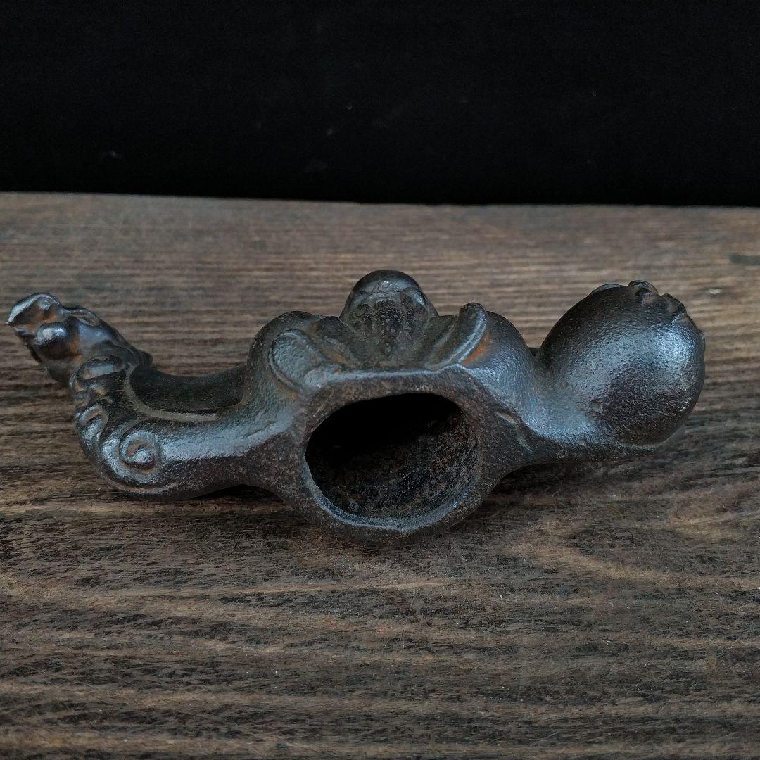 鉄器 竜頭 寿星 筆立て 書道具 文房具 工芸品 美術品 置物 - メルカリ
