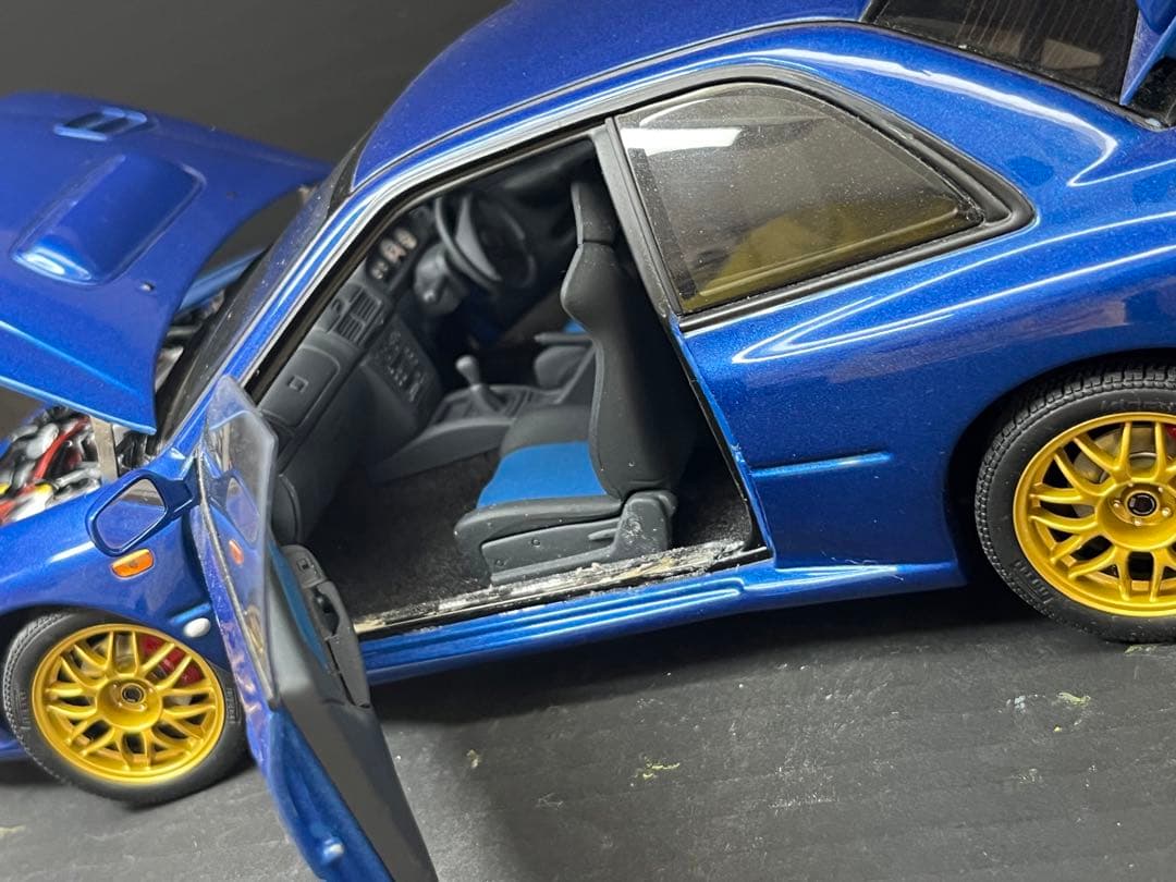 ジャンク】オートアート 1/18 impreza 22b Blue AUTOart 1/18 SUBARU