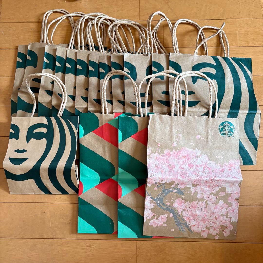 スタバ スターバックス 紙袋 ショッパー 16点 - メルカリ
