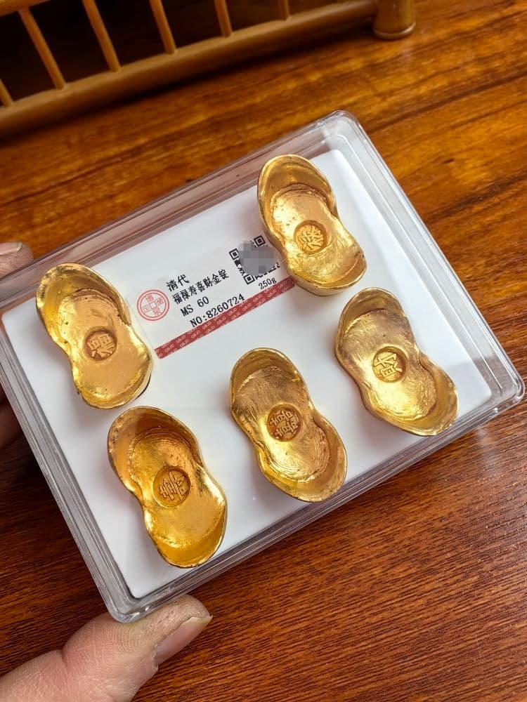 福禄寿喜財 金錠 5枚セット 収蔵品 コレクション 硬貨 海外金貨