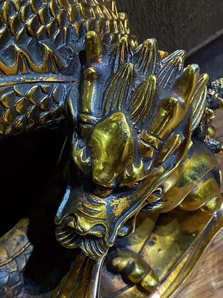 銅器 仏教 龍 古美術 コレクション品 銅製 工芸品 彫刻装飾品置物