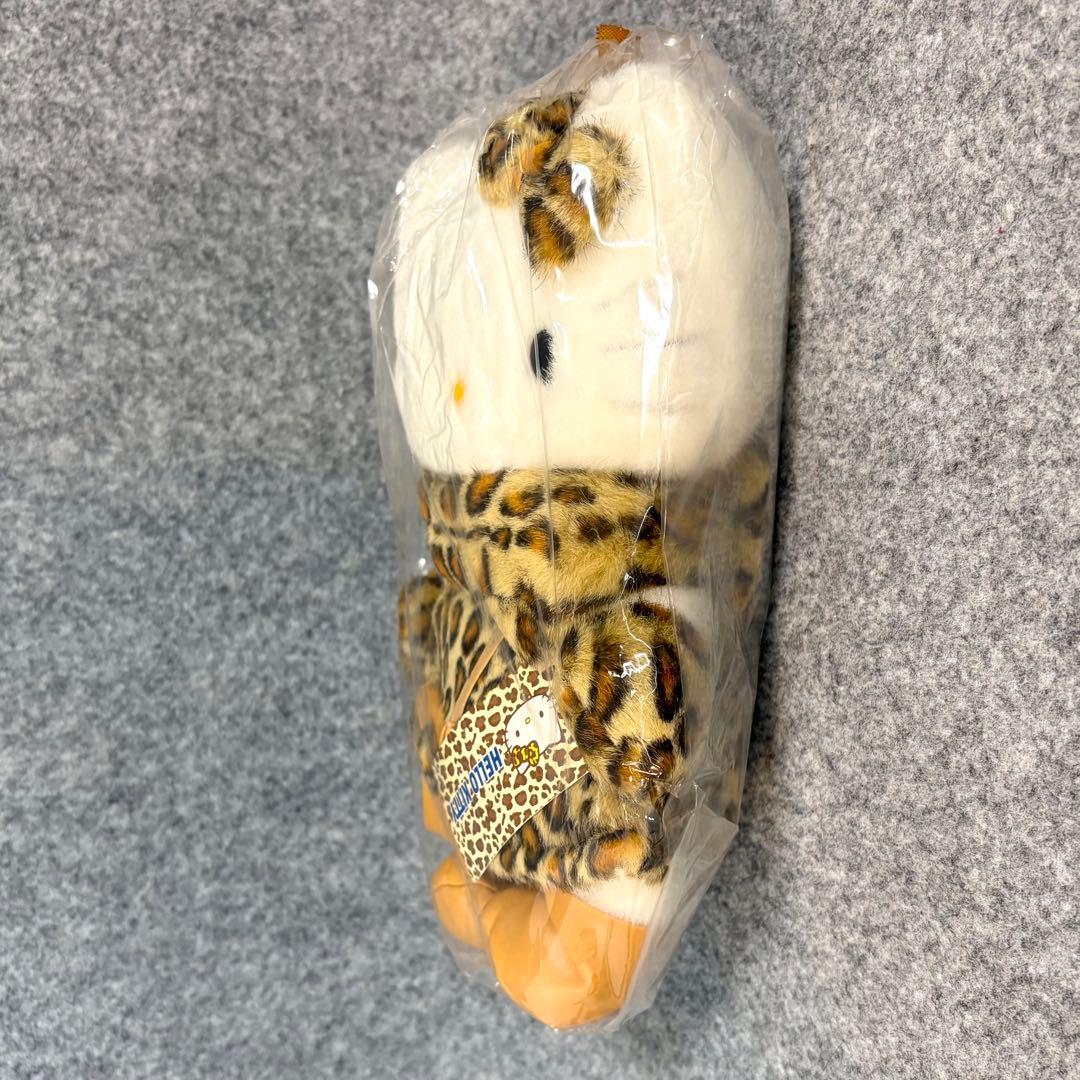 ハローキティ ドール ぬいぐるみ ヒョウ柄 毛皮コート