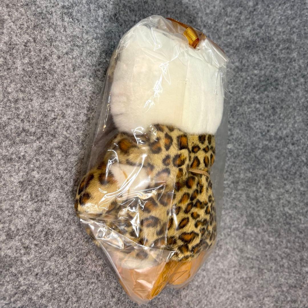 ハローキティ ドール ぬいぐるみ ヒョウ柄 毛皮コート